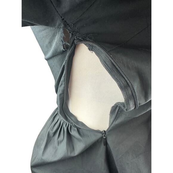 *Flawed* Victorian Choice Black Blouse Steampunk Witchy Goth Button Top Medium - Picture 7 of 16